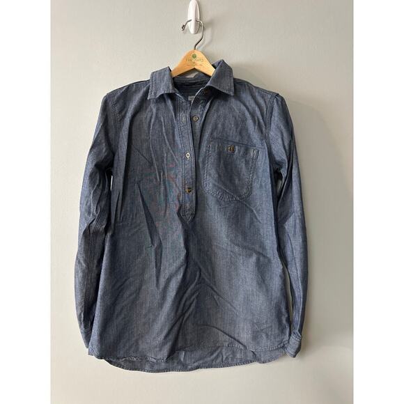 Womens Size M Carhartt Denim Tunic Shirt - Picture 1 of 6